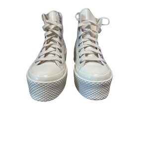 Converse Not A Chuck Platform High Top Womens 5 White Excellent Chunky Sneaker